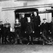 Leamington Spa.  Mechanics at Mains Garage