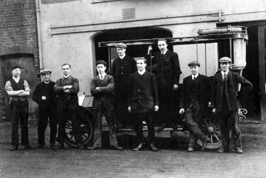 Leamington Spa.  Mechanics at Mains Garage