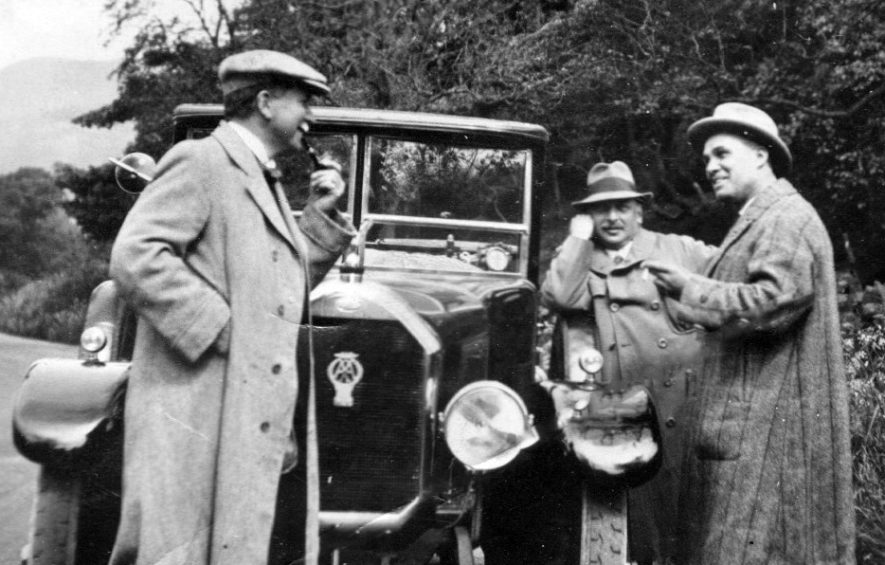 Enjoying the open road. Tom Herring on right hand side. He was a very keen motorist | Image courtesy of Derek Bull