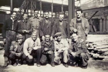 Nuneaton.  Mine workers