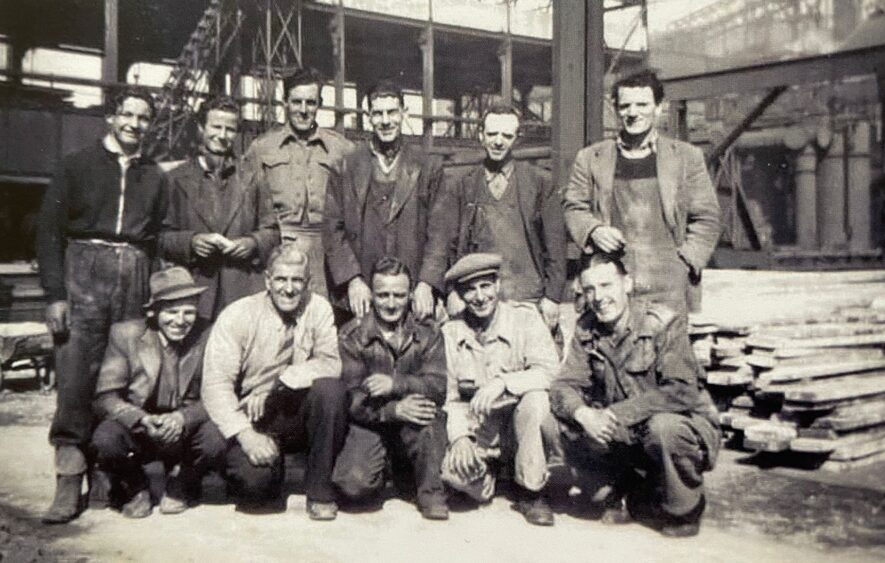Nuneaton. Mine workers. John McCloskey in army uniform | Image courtesy of Pauline Adkin