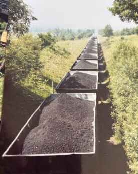 Baddesley Ensor. Colliery, 1989. As the colliery was being levelled and the stored coal removed. | Image courtesy of Darryl Stamp.