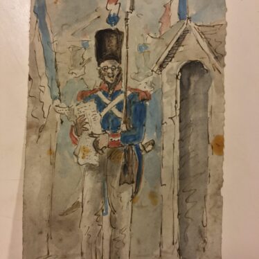 Charles John Greville drawing, made during his time in Spain | Image courtesy of Warwickshire County Record Office