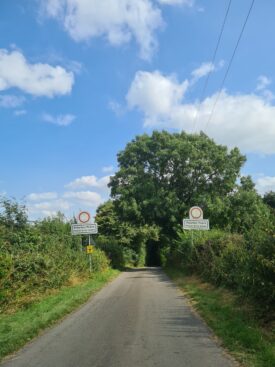Pillerton Priors. A road leading away into the horizon. A large green tree is alongside. | Image courtesy of Mark Lindley-Highfield of Ballumbie Castle