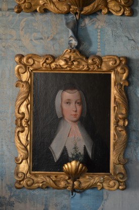 Katherine Greville in mourning dress, attributed to Theodore Russell. | Image courtesy of the Warwick Castle Collection