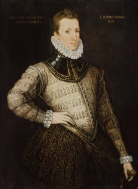 Sir Philip Sidney by unknown artist. Oil on panel, circa 1576 | Sir Philip Sidney OverviewTudor and Jacobean Portraits Database     © National Portrait Gallery, London