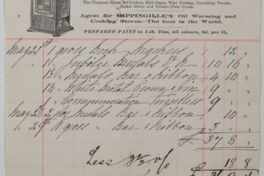 John Eccles, Oil, Lamp and Hardware Merchant, of 18 Smith Street