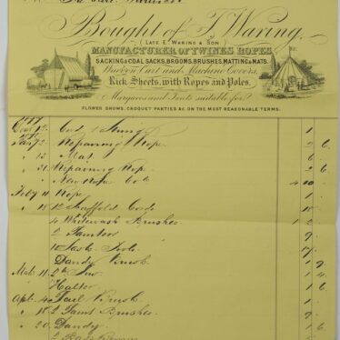 Thomas Waring, Ropemaker, of 3 Jury Street