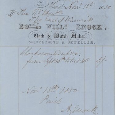 William Enoch, Jeweller and Watch Maker, of Old Square