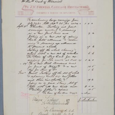 James William Foxwell, Carriage Manufacturer, of 27 Brook Street